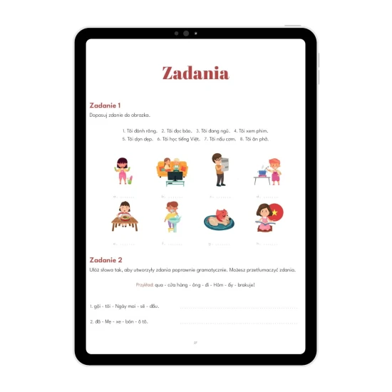 Wietnamski na start cz. 2 przykładowe zadania, ćwiczenia z wietnamskiego, e-book do wietnamskiego