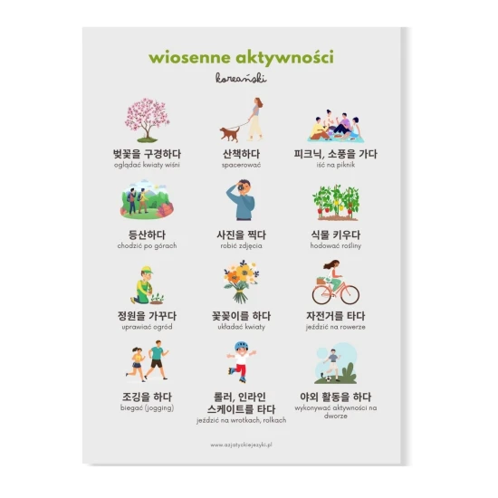 wkładki do koreańskiego, koreańskie słówka, koreańskie wyrażenia, nauka koreańskiego, azjatyckie wkładki, koreańska gramatyka