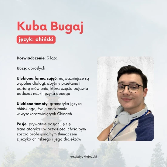 Lekcje indywidualne - Kuba: lekcje chińskiego, korepetycje z języków azjatyckich