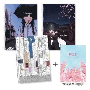 Zestaw zeszytów koreańskich, pakiet z zeszytami koreańskimi