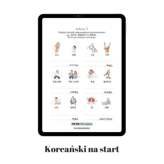 Koreański na start e-book, nauka koreańskiego od podstaw, e-book do koreańskiego