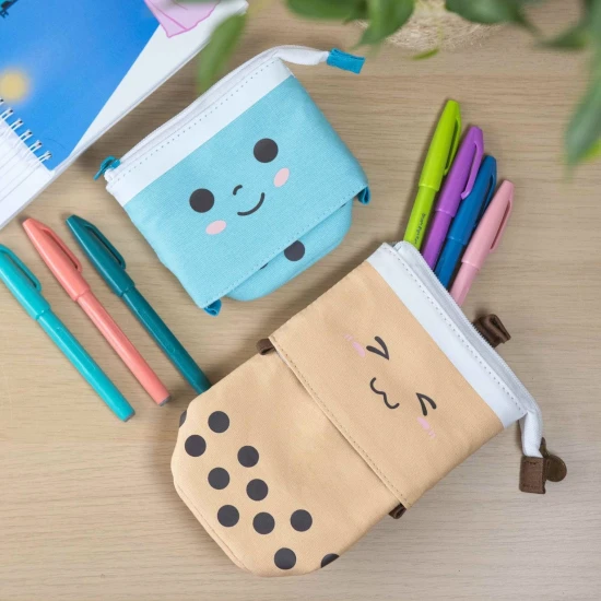 piórnik rozsuwany azjatycki, piórnik z azjatyckim wzorem