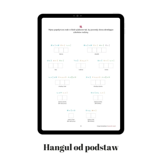 Hangul od podstaw - koreańskie pismo, przykładowe zadania: koreański od zera