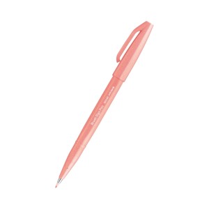 Brushpen do pisania znaków koralowy pomarańcz