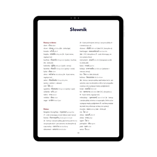 Pismo tajskie E-BOOK słownik, nauka tajskich słówek