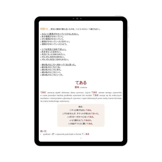 JLPT N4 cz.4 ćwiczenia z japońskiego N4