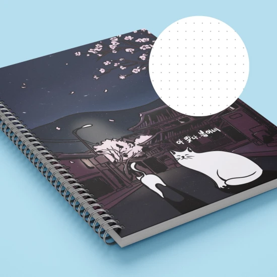 Zeszyt kot koreański kropki.jpg