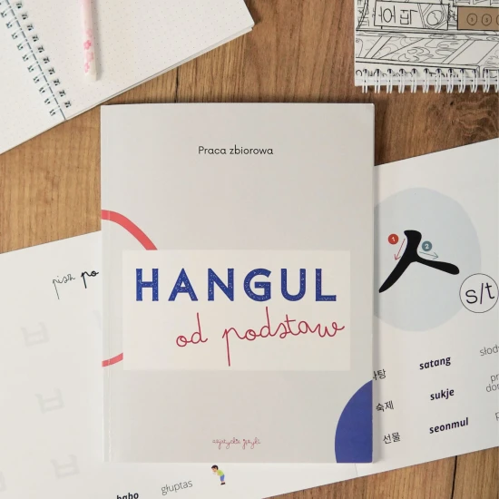 Okładka Książki Hangul od podstaw do nauki alfabetu koreańskiego