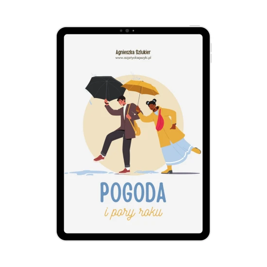 E-book Pogoda i pory roku w języku japońskim okładka, japoński dla dzieci