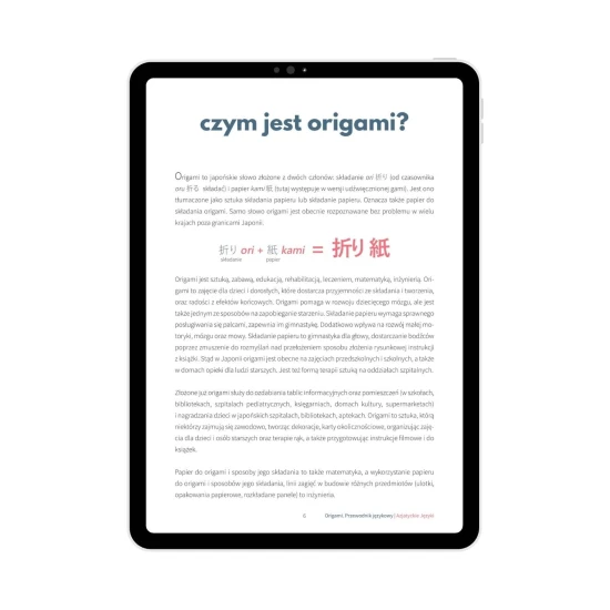 Ebook Origami - przewodnik językowy wprowadzenie, japoński od podstaw