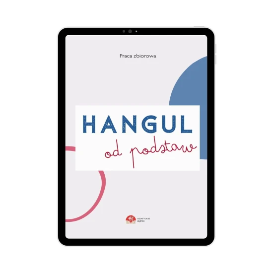 Hangul od podstaw e-book okładka,  do nauki alfabetu koreańskiego