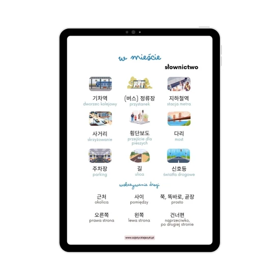 Koreański na start cz.5 e-book słownictwo, nauka koreańskiego od podstaw, gramatyka koreański