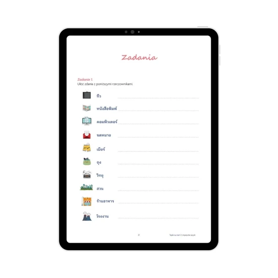 Tajski na start cz. 2 przykładowe zadania, nauka tajskiego dla początkujących