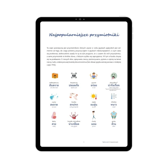 Tajski na start cz. 3 e-book najpopularniejsze przymiotniki, nauka tajskiego od podstaw