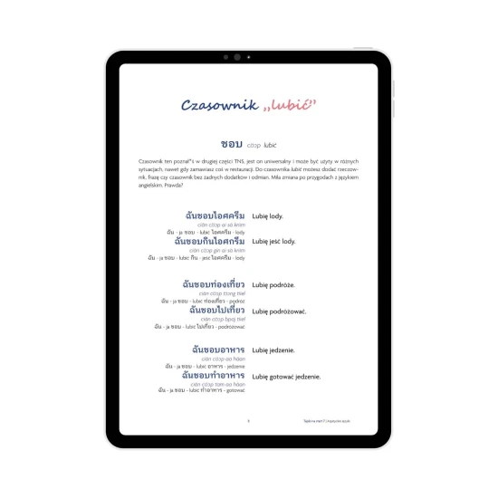 Tajski na start cz.6 czasownik lubić, tajska gramatyka, nauka tajskiego