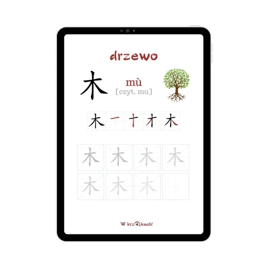 W Krzakach Klucz do klucza cz. 1 - pisanie po śladzie, nauka znaków chińskich