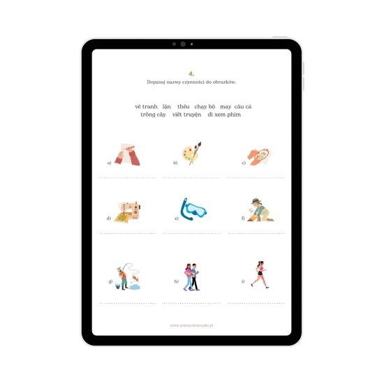 E-book słówka wietnamski Hobby i czas wolny podstawowe zwroty o hobby, wietnamski dla początkujących
