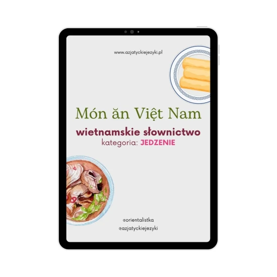 Mini ebook - kuchnia wietnamska okładka, słówka na jedzenie wietnamskie, nauka wietnamskiego