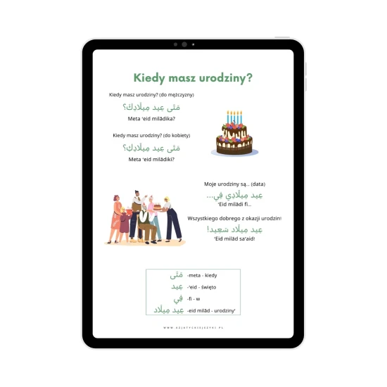 Mini e-book - Jak opowiadać o sobie po arabsku przykładowe zdania