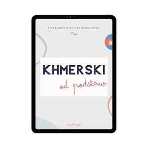 E-book Khmerski od podstaw; okładka, nauka khmerskiego pisma