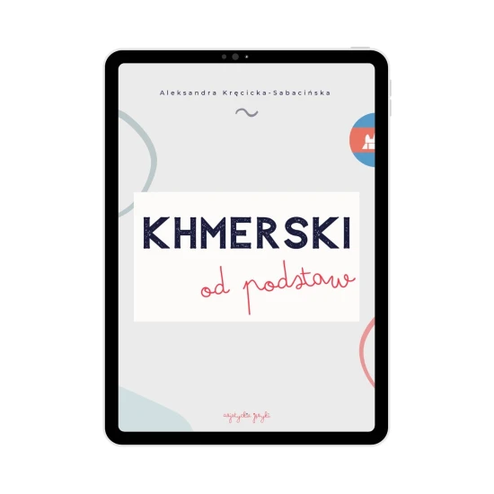 E-book Khmerski od podstaw; okładka, nauka khmerskiego pisma