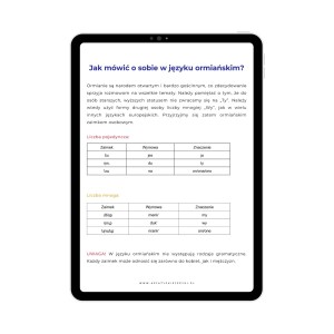 Mini ebook - Jak opowiadać o sobie po ormiańsku podstawowe zwroty, ormiański dla początkujących