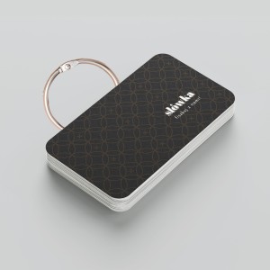 Fiszki na kółku - bloczki - czarny