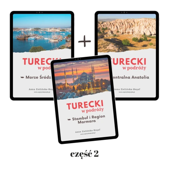 E-book Turecki w podróży cz.2 - Język w podróży + przewodnik po regionach | E-book do nauki tureckiego | Nauka tureckiego