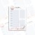 Koreański planer tygodniowy - wzór 2