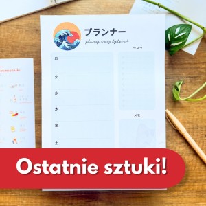Azjatycki planer tygodniowy - japoński, nowy wzór
