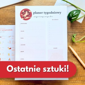 Azjatycki planer tygodniowy - na Chiński Nowy Rok