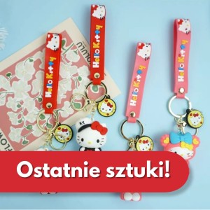 Breloczek silikonowy z Hello Kitty - różne wzory