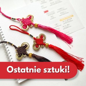 Chwost z tradycyjnym węzłem szczęścia - ozdobna zawieszka