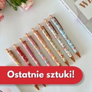 Długopis wiosenny z kwiatami | Kwiatowy długopis