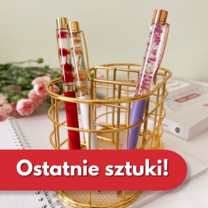 Długopis z suszonymi kwiatami