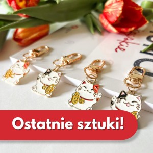 Mały breloczek kotek - Maneki Neko