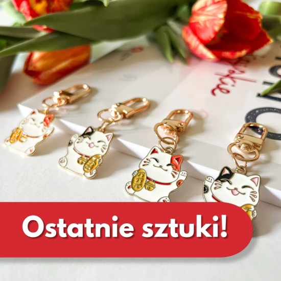 Mały breloczek kotek - Maneki Neko
