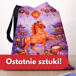 Materiałowa torba Rok Konia | Unikalny wzór