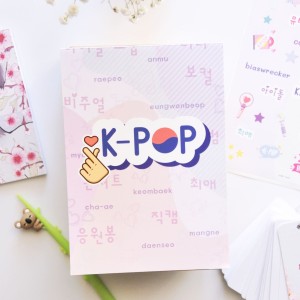 Zeszyt wongoji K-pop do pisania po koreańsku