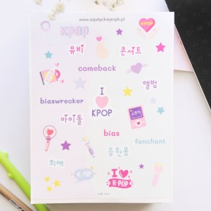 Naklejki dla fanów kpopu