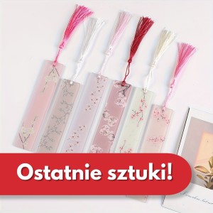Akrylowa zakładka do książki z kwiatami