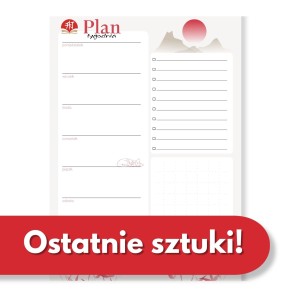 Azjatycki planer tygodniowy | Plan tygodnia