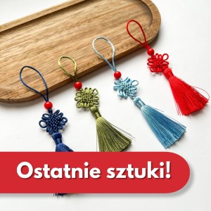 Zawieszka frędzel z węzłami - na szczęście