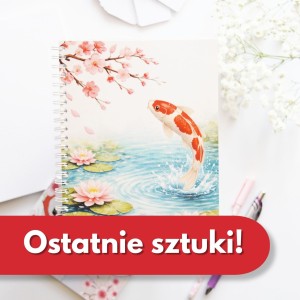 Zeszyt Karpie koi w japońskim stawie