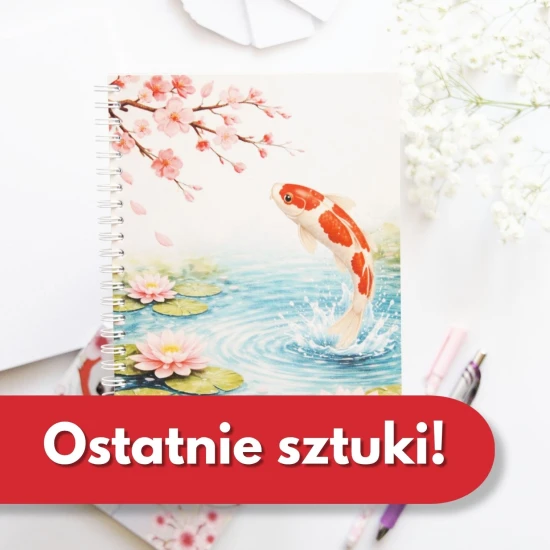 Zeszyt Karpie koi w japońskim stawie