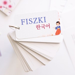 Koreańskie fiszki na kółku do nauki