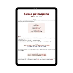 Ebook JLPT N4 cz. 1 przykładowa strona