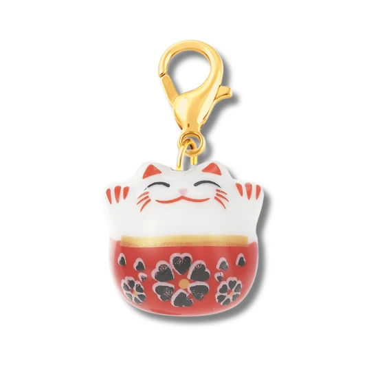 Mały breloczek ceramiczny Maneki Neko