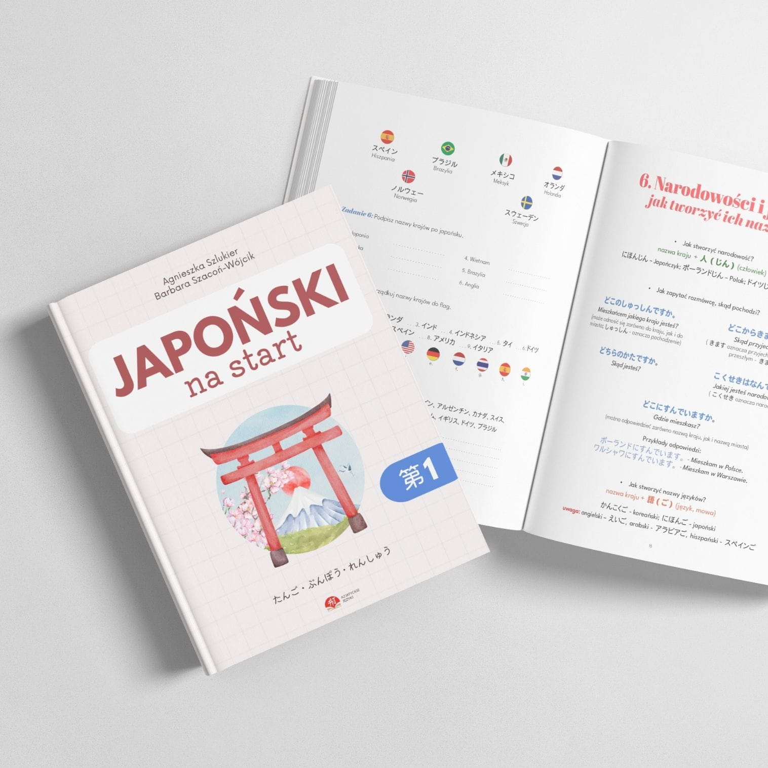 Japoński na start - Podręcznik do nauki gramatyki i słownictwa języka japońskiego - książka cz. 1 okładka