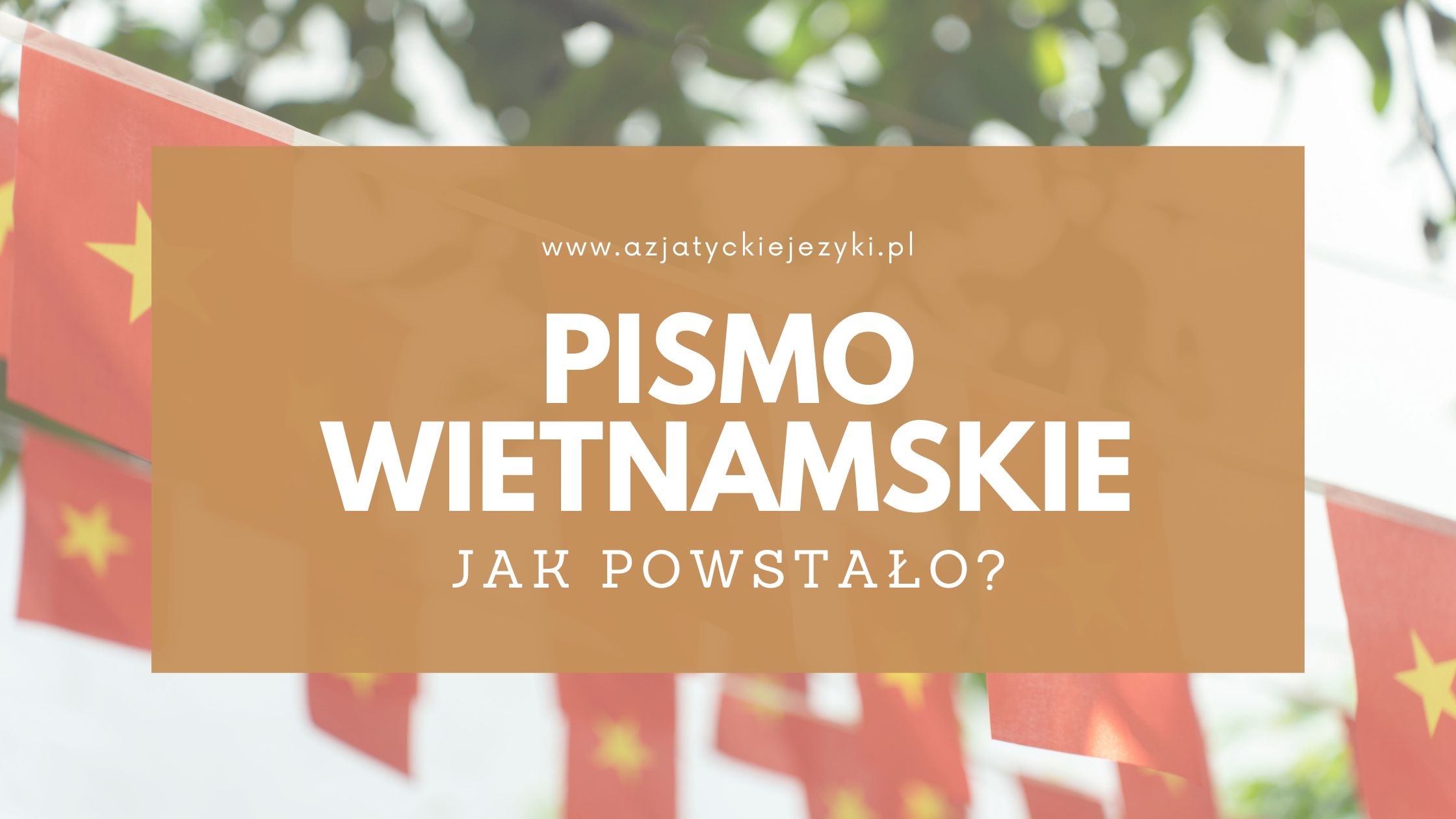 Tajemnice pisma wietnamskiego – jak język Wietnamu zapisał swoją historię